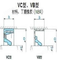 NOK VC型、VB型油封(润滑脂或防尘密封)