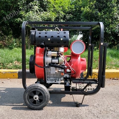 手推式高效快速4寸柴油机排水泵